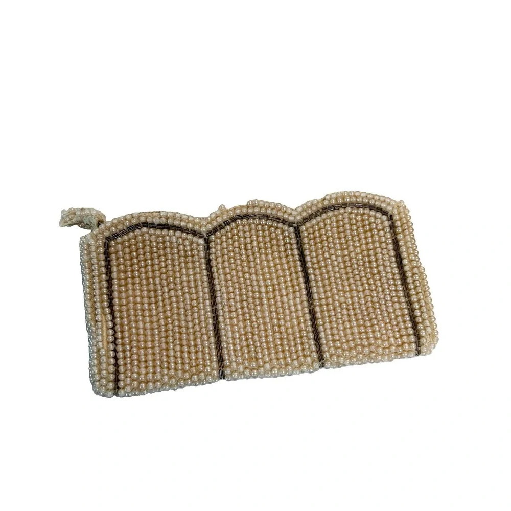 Vtg Beaded Evening Bag Exclusively Made For La Regale Japan Art Deco Flapper